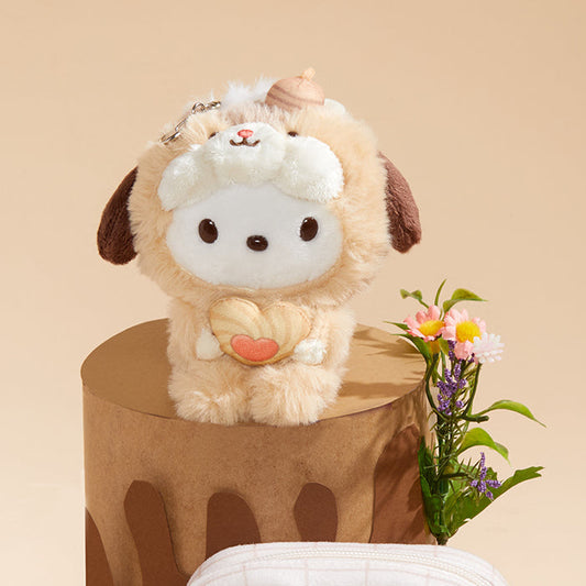 Pochacco Plush Mascot Keychain (Fluffy Squirrel Series)