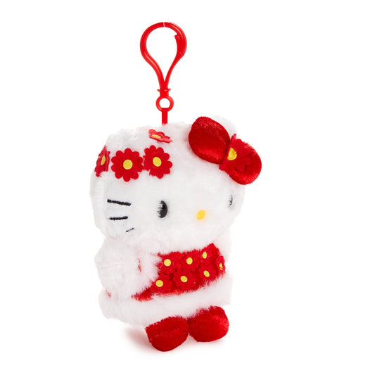 Hello Kitty Plush Mascot Clip (Floral LNY Series)