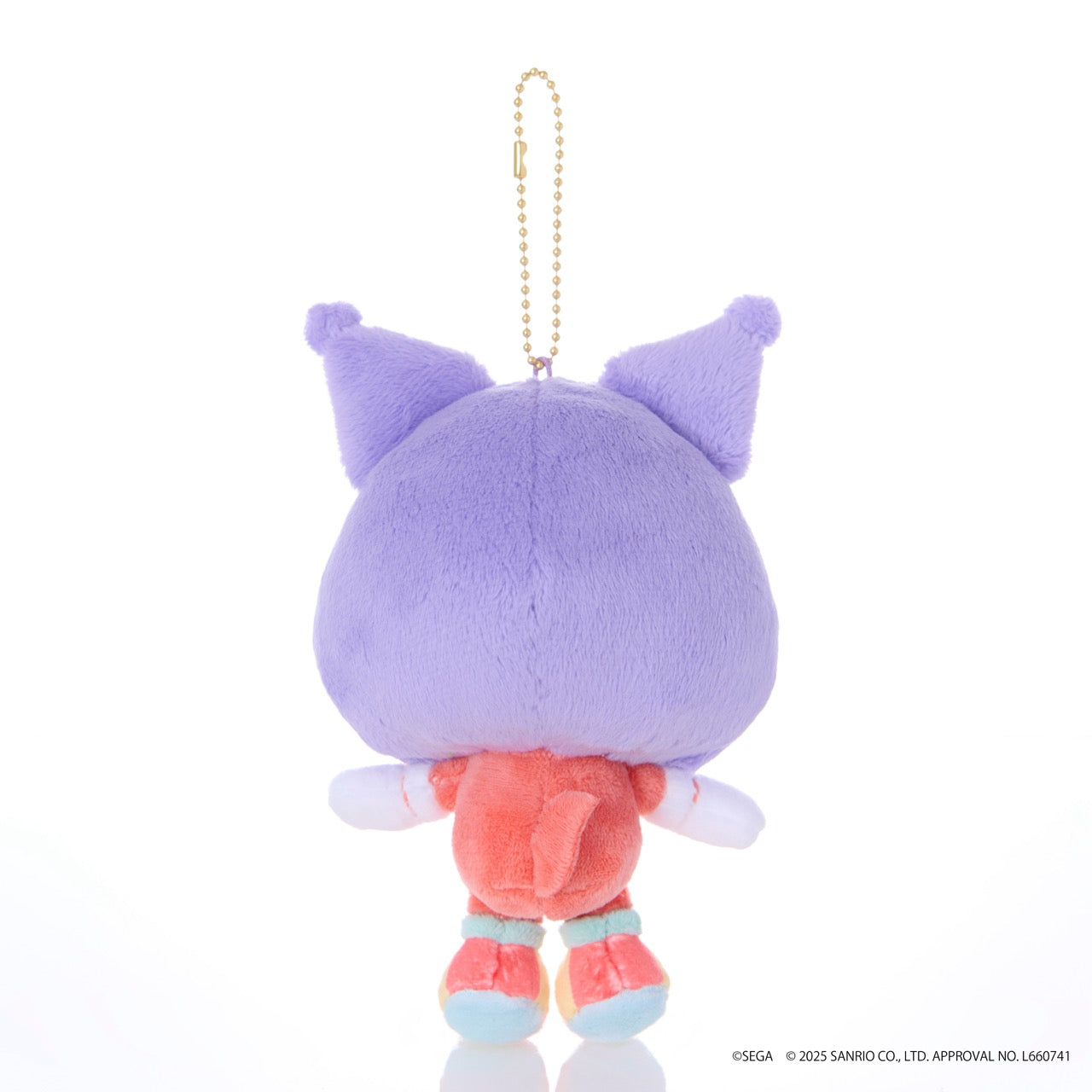 SONIC & FRIENDS x Hello Kitty and Friends Plush Mascot Keychain (Knuckles x Kuromi)