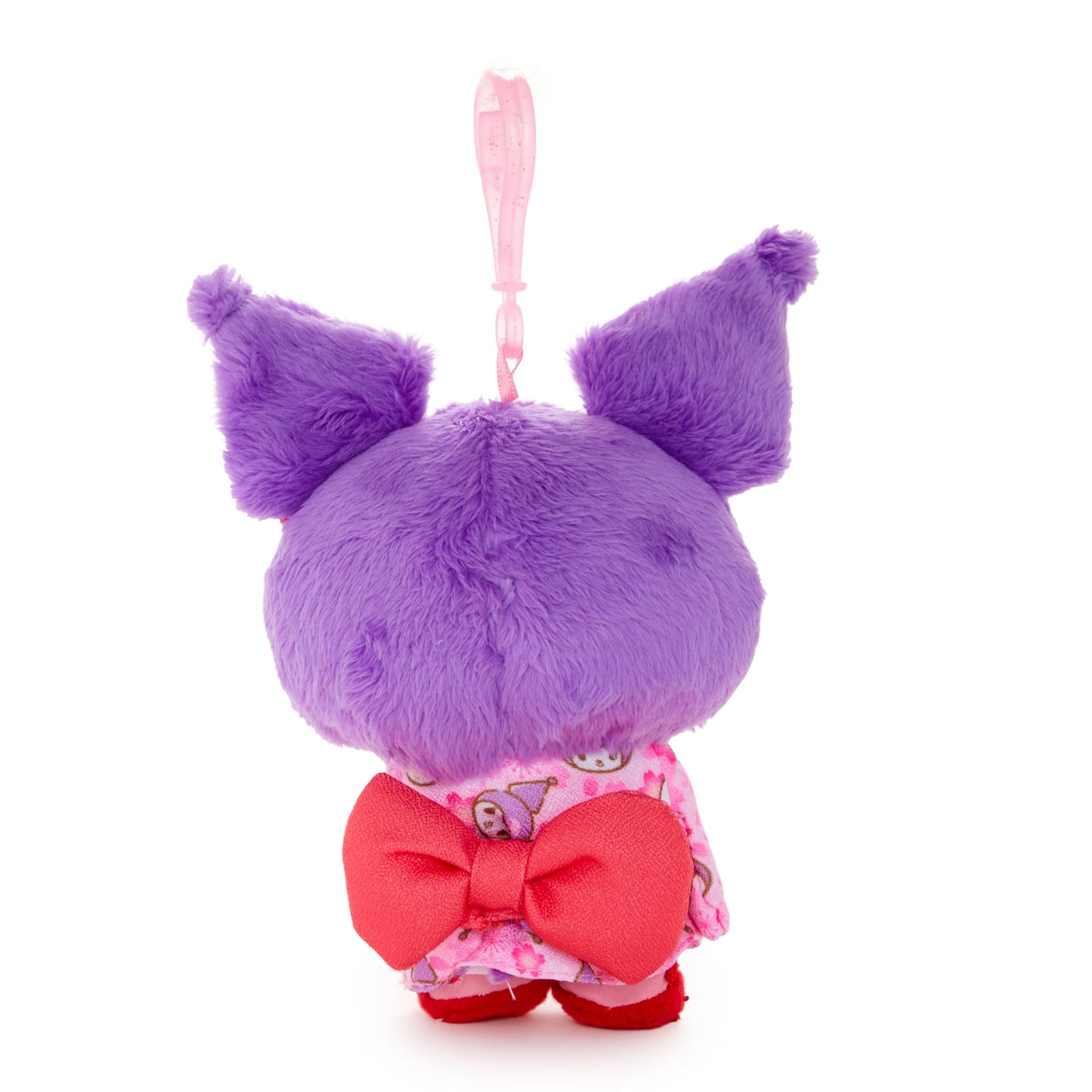 Kuromi Plush Mascot Clip (Spring Kimono Series)