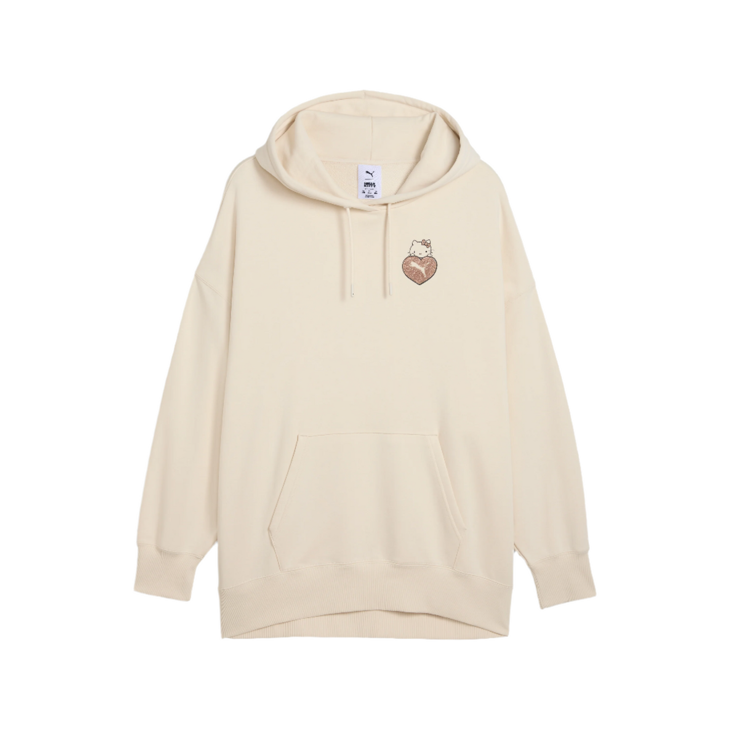 Hello Kitty x PUMA Graphic Oversized Hoodie (Alpine Snow)