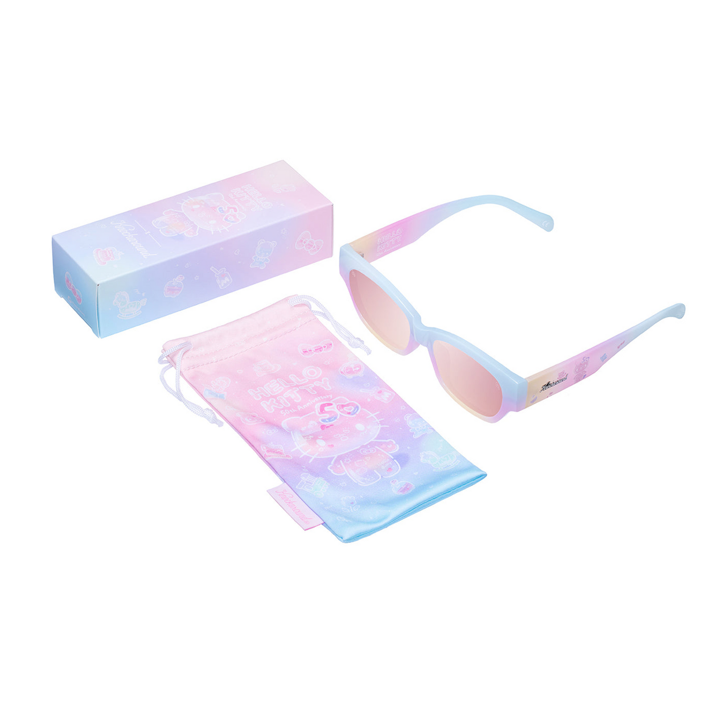 Hello Kitty x Knockaround 50th Anniversary Sunglasses (Junipers)
