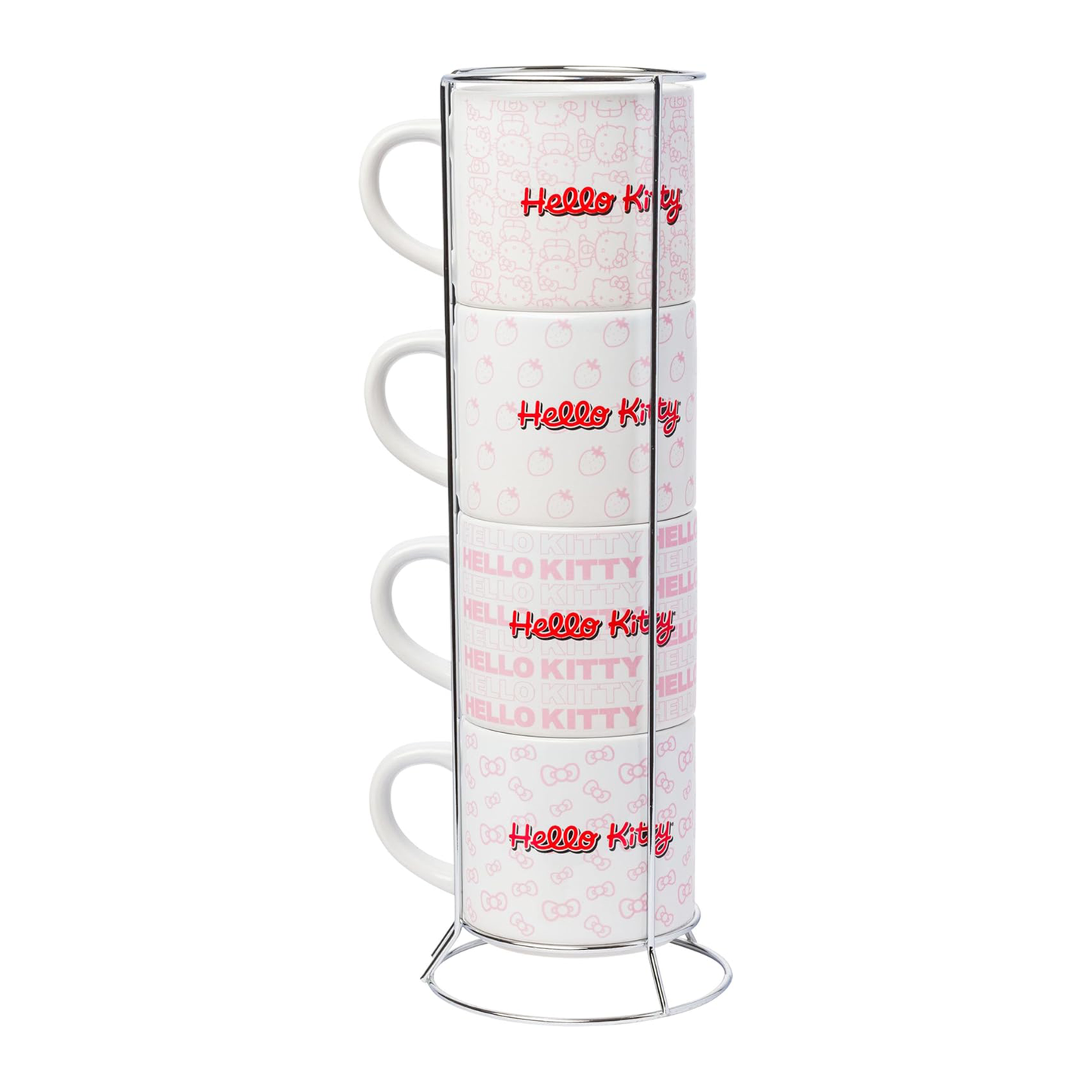 Hello Kitty Expressions 5-Piece Ceramic Mug Stack