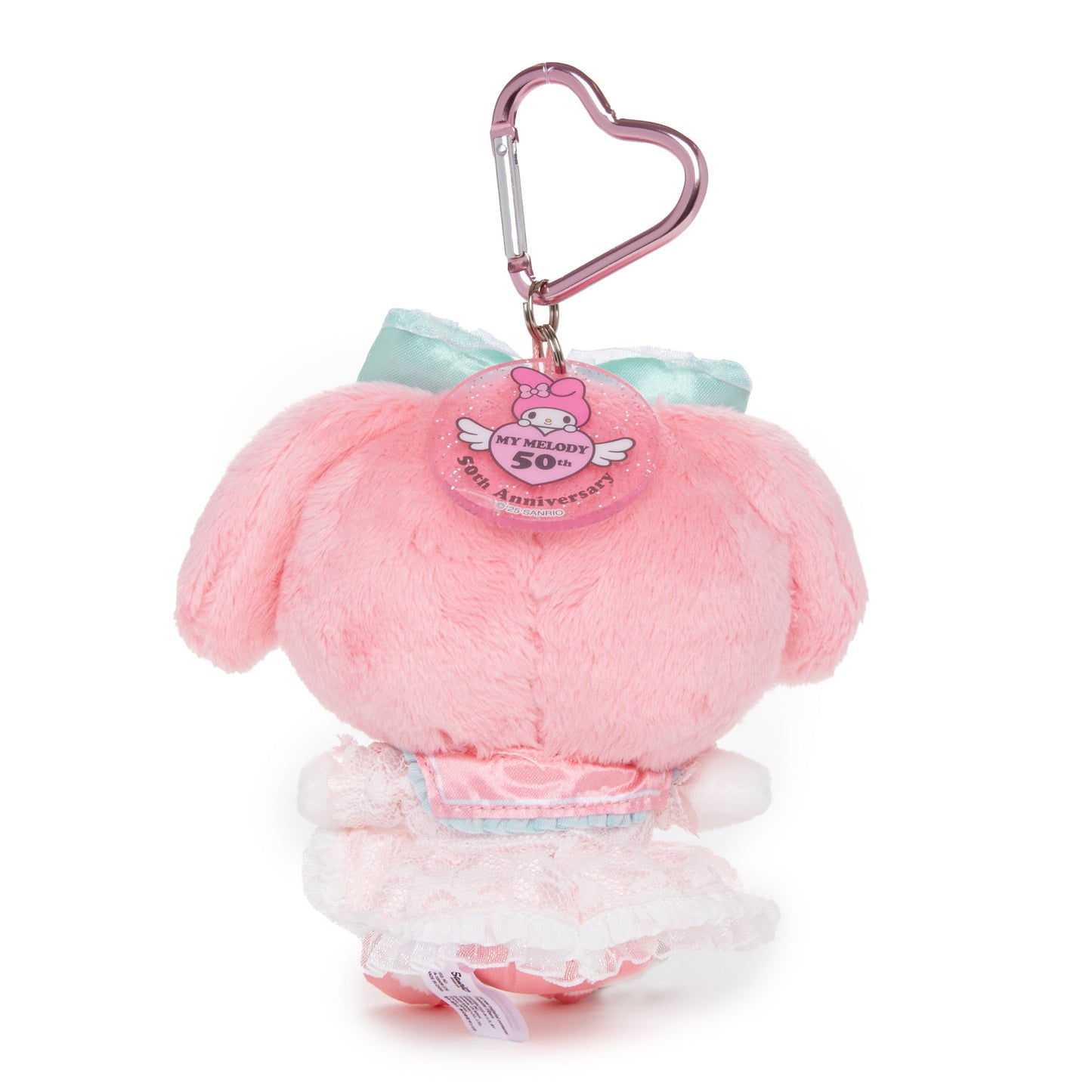 My Melody Pink Bow Plush Mascot Keychain (50th Anniv. Series)