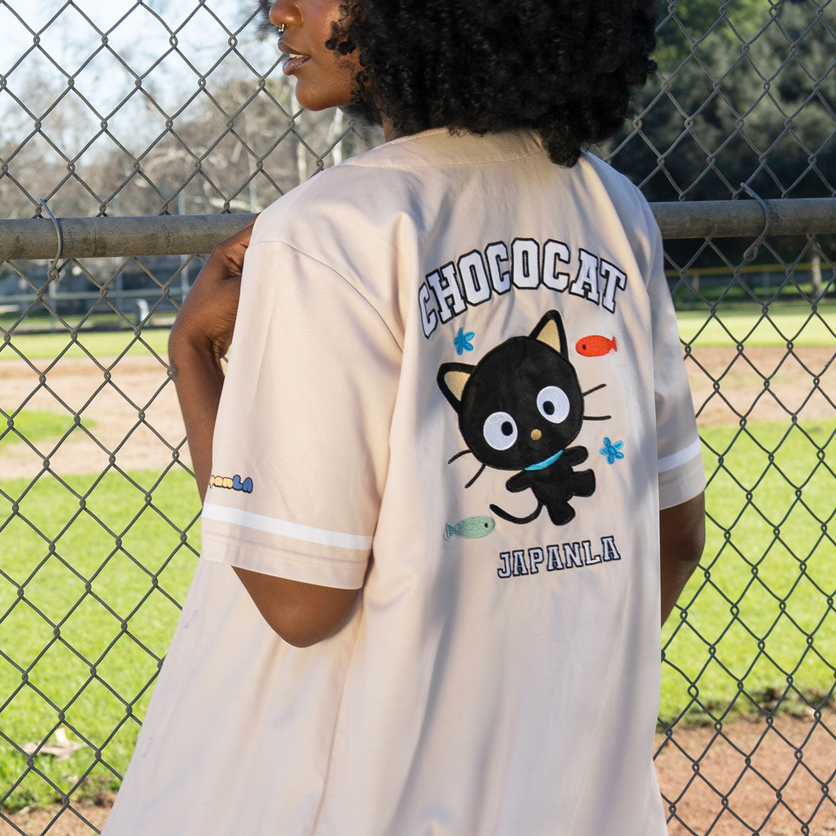 Chococat x JapanLA Baseball Jersey (Beige)