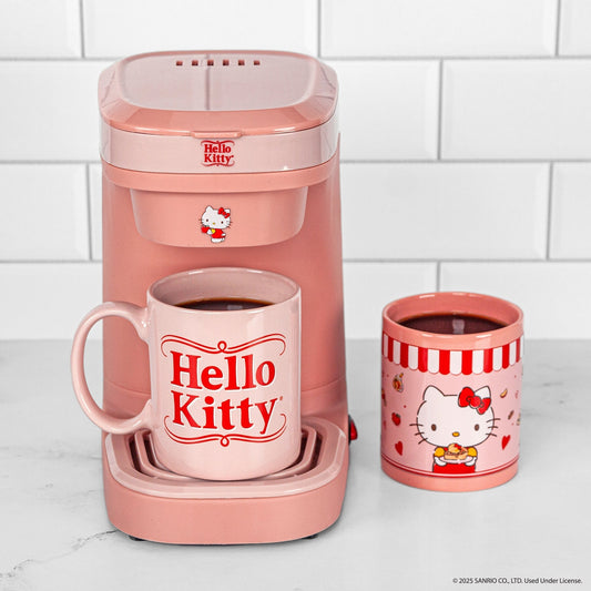 Hello Kitty Single Cup Coffee Maker 3-Piece Gift Set