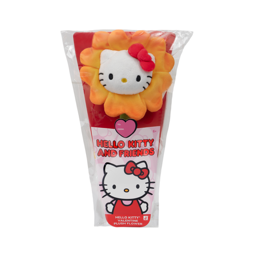 Hello Kitty 14" Plush Valentine's Day Flower (Ombre Orange)
