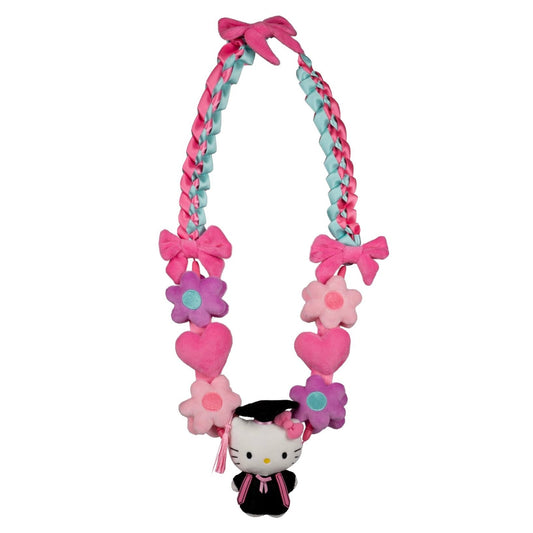 Hello Kitty 21" Graduation Mascot Plush Lei