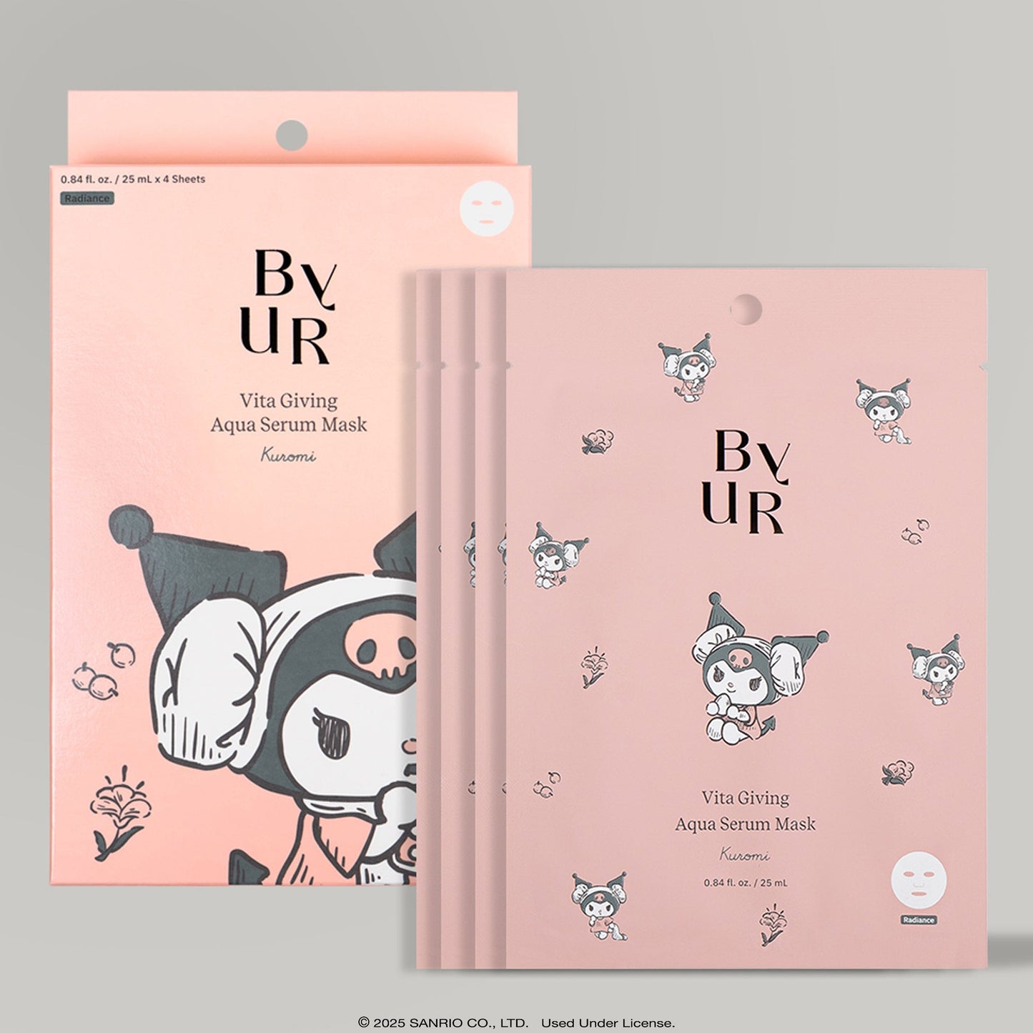 Kuromi x ByUR Vita Giving Aqua Serum Mask (Sanrio K-Spa Edition)