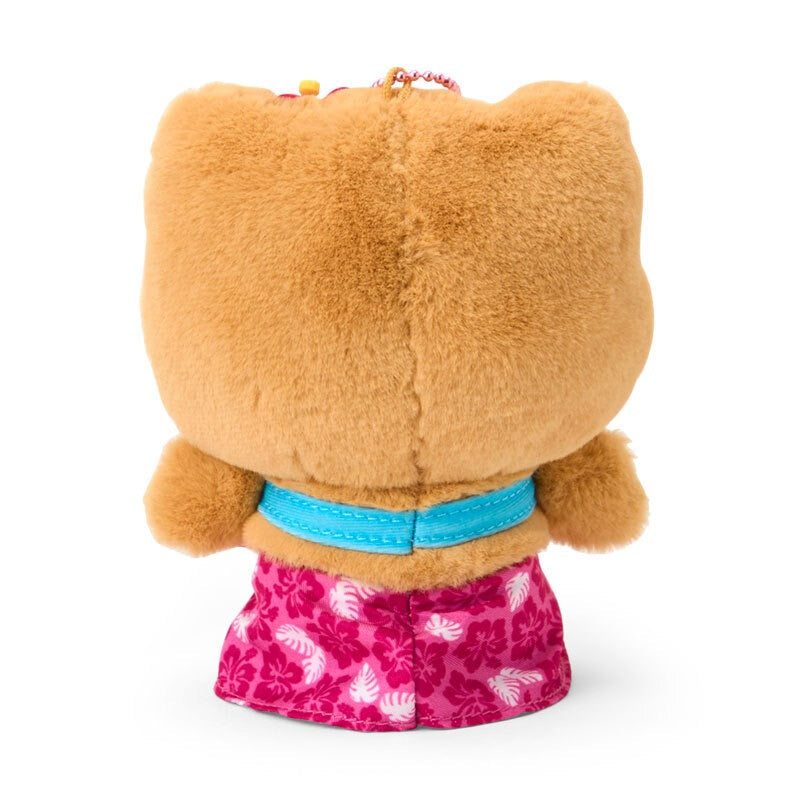Hello Kitty Pink Plush Mascot Keychain (Suntan Series)