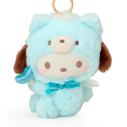 Pochacco Plush Mascot Keychain (Angel Teddy Bear Series)
