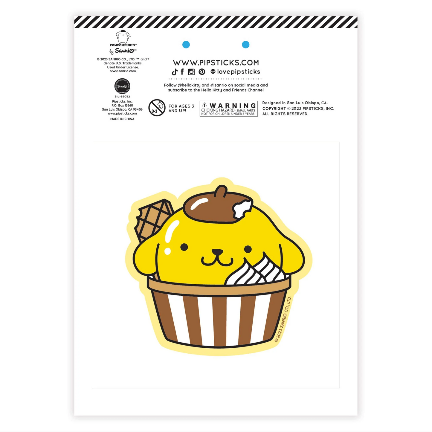 Pompompurin x Pipsticks Café Cruiser Scratch 'n Sniff (2ct)