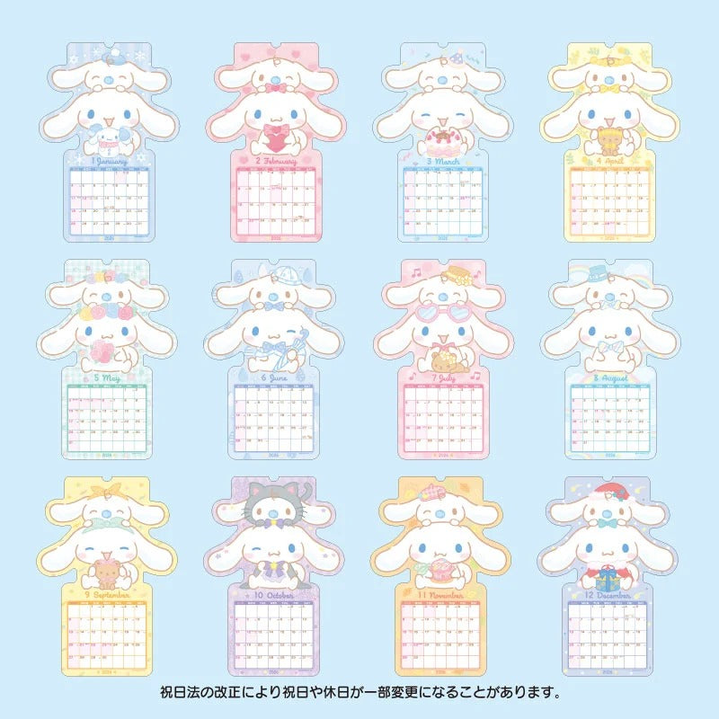 Cinnamoroll 2026 Die-Cut Wall Calendar