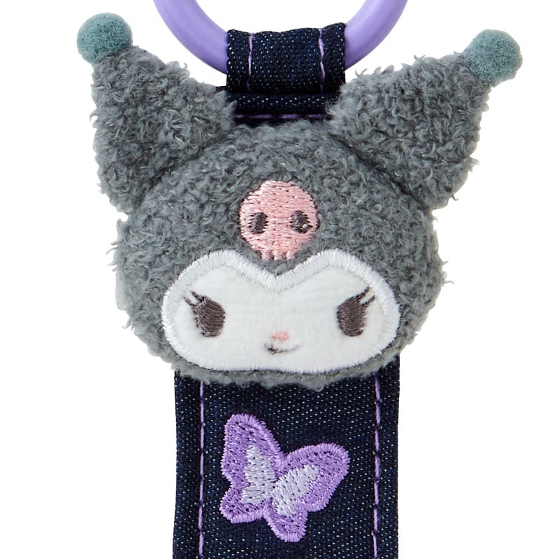 Kuromi Logo Keychain (Denim Patch Series)