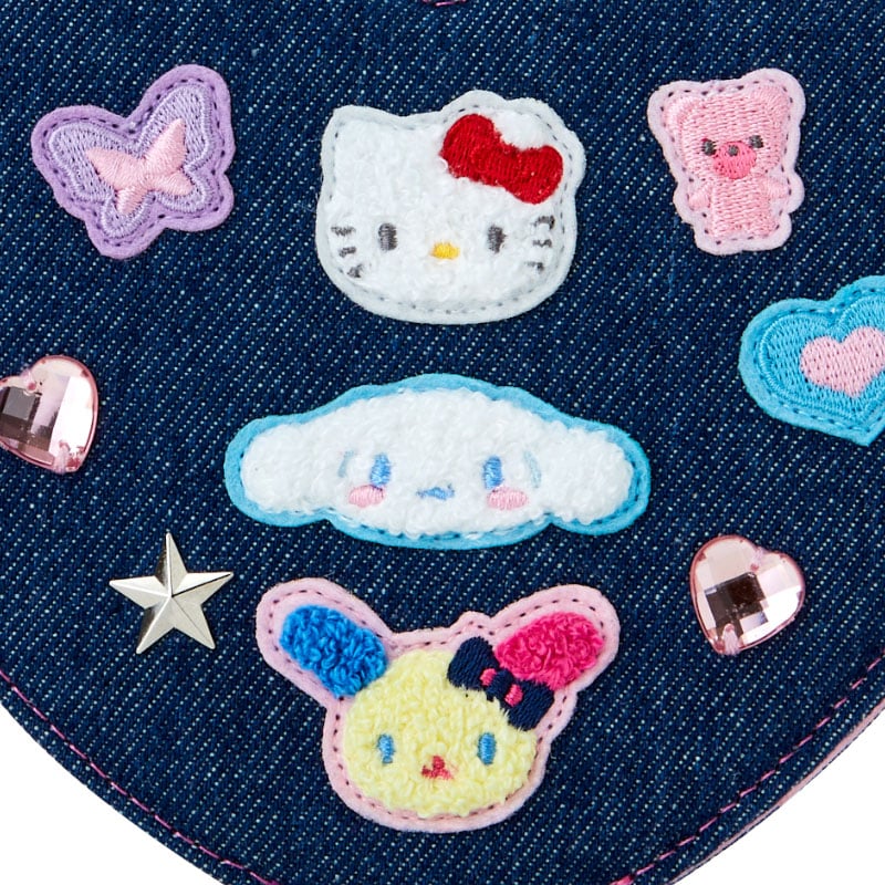 Sanrio Characters Folding Stand Mirror (Denim Patch Series)
