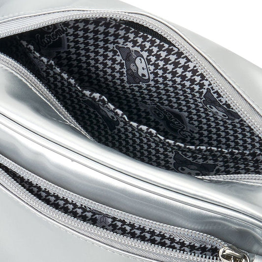 Kuromi Crossbody Bag (Silver Houndstooth Series)