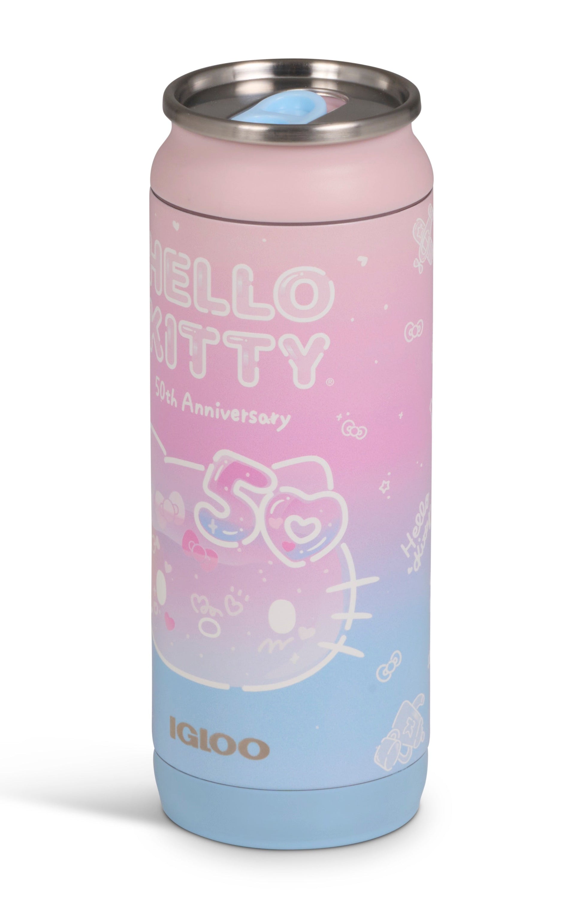 Hello Kitty x Igloo 50th Anniversary 16oz Stainless Steel Can