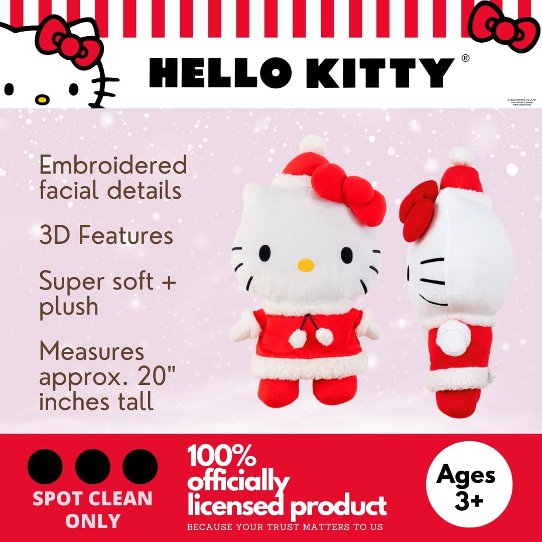 Hello Kitty Holiday Plush Cuddle Pillow Buddy