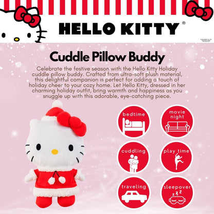 Hello Kitty Holiday Plush Cuddle Pillow Buddy