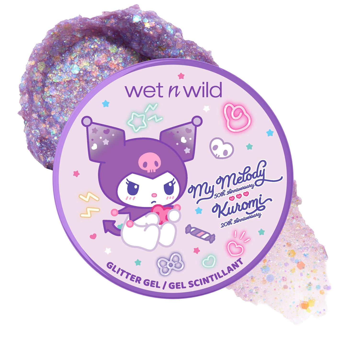 My Melody & Kuromi x Wet n Wild Glitter Gel (Kuromi)