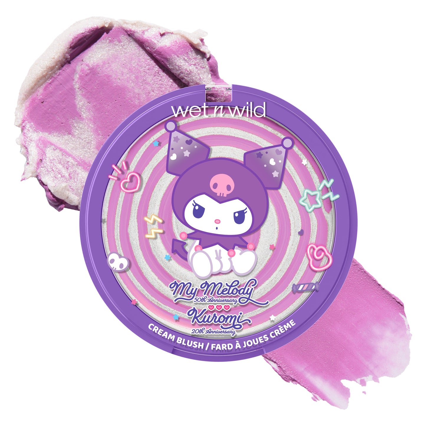 My Melody & Kuromi x Wet n Wild Swirl Cream Blush (Kuromi)