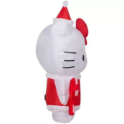 Hello Kitty 3.5ft Airblown Inflatable (Holiday Dress)