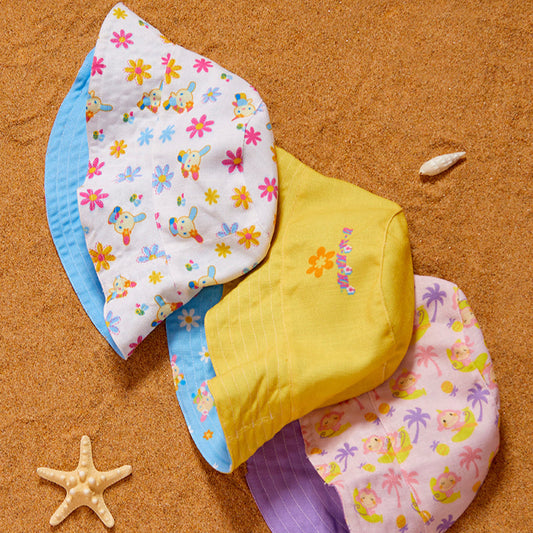 U*SA*HA*NA Daisy Patchwork Reversible Bucket Hat