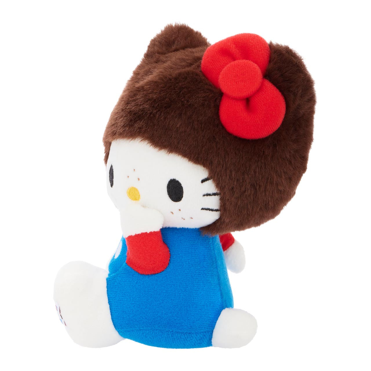 Hello Kitty x Monchhichi 7" Overalls Plush (Hello Kitty)