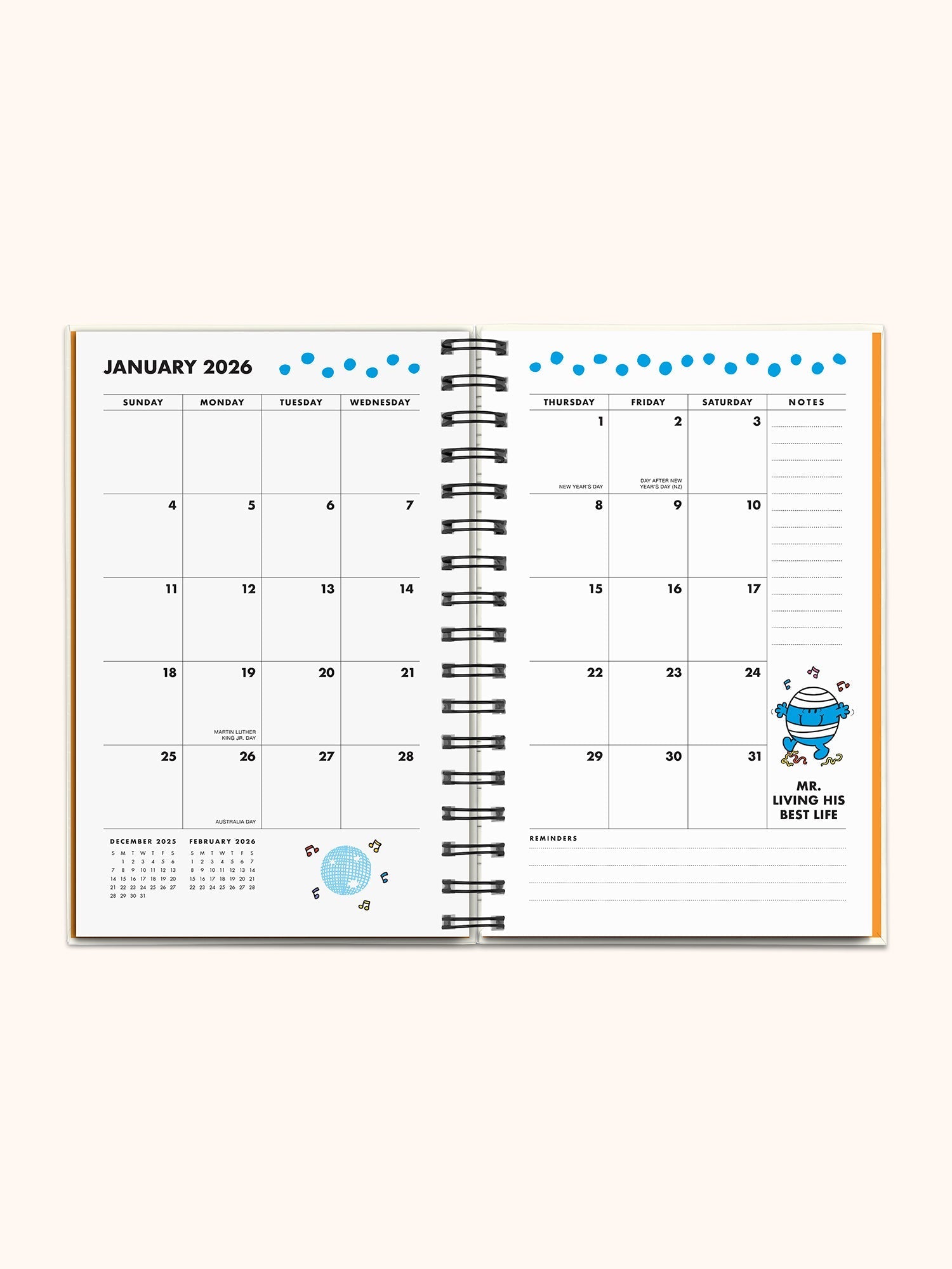 Mr. Positive x Studio Oh! 2026 Thinking Chenille Patch Planner