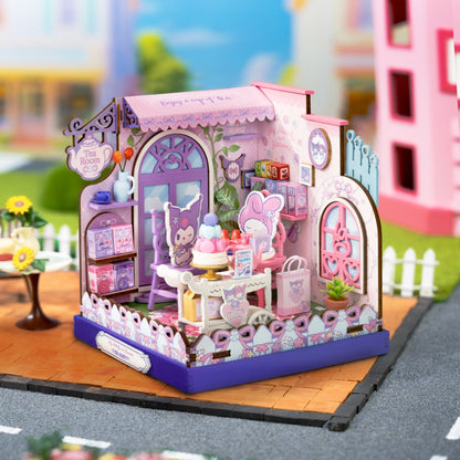 My Melody & Kuromi Tea Party DIY Miniature House Kit