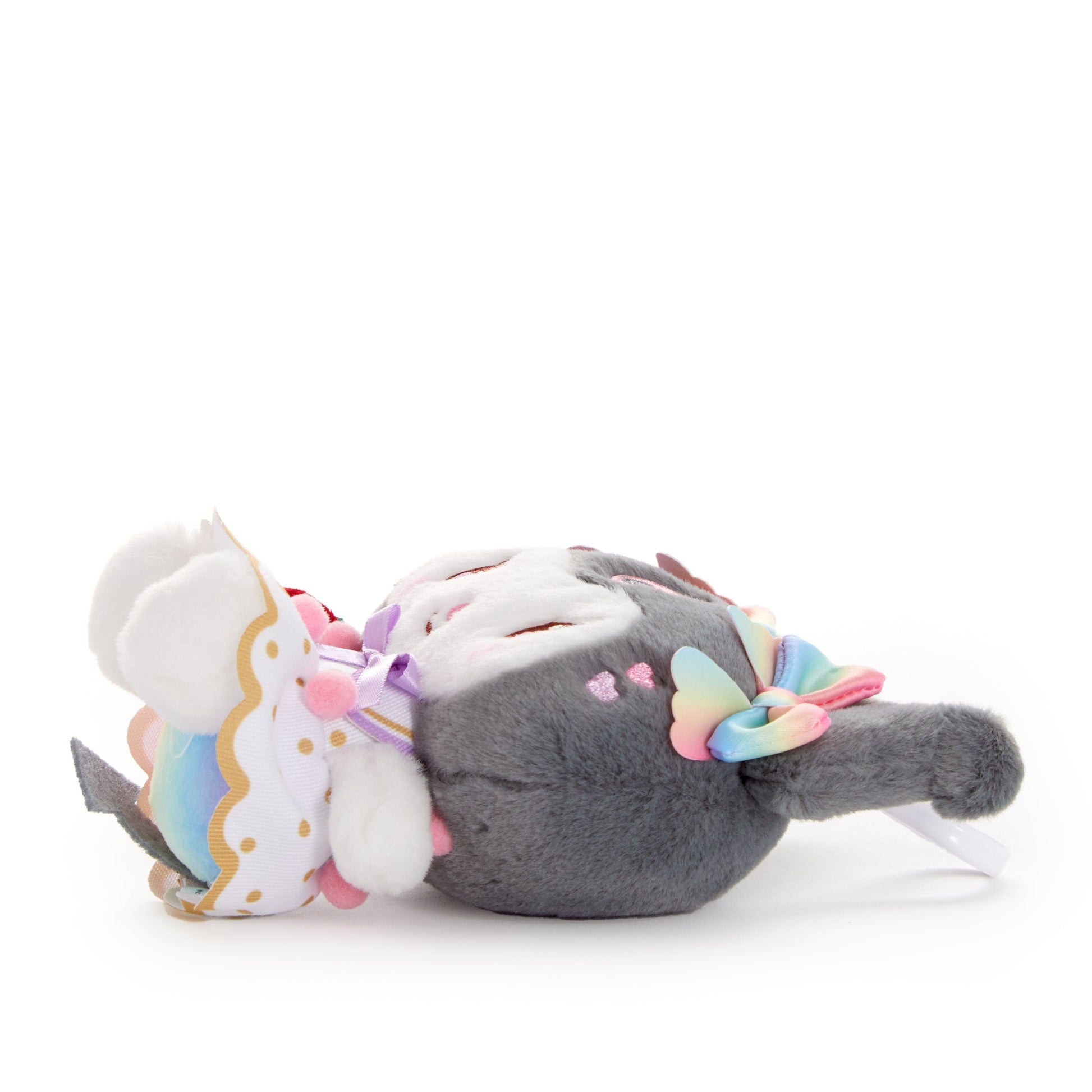 Kuromi Plush Mascot Clip (Strawberry Rainbow Series)