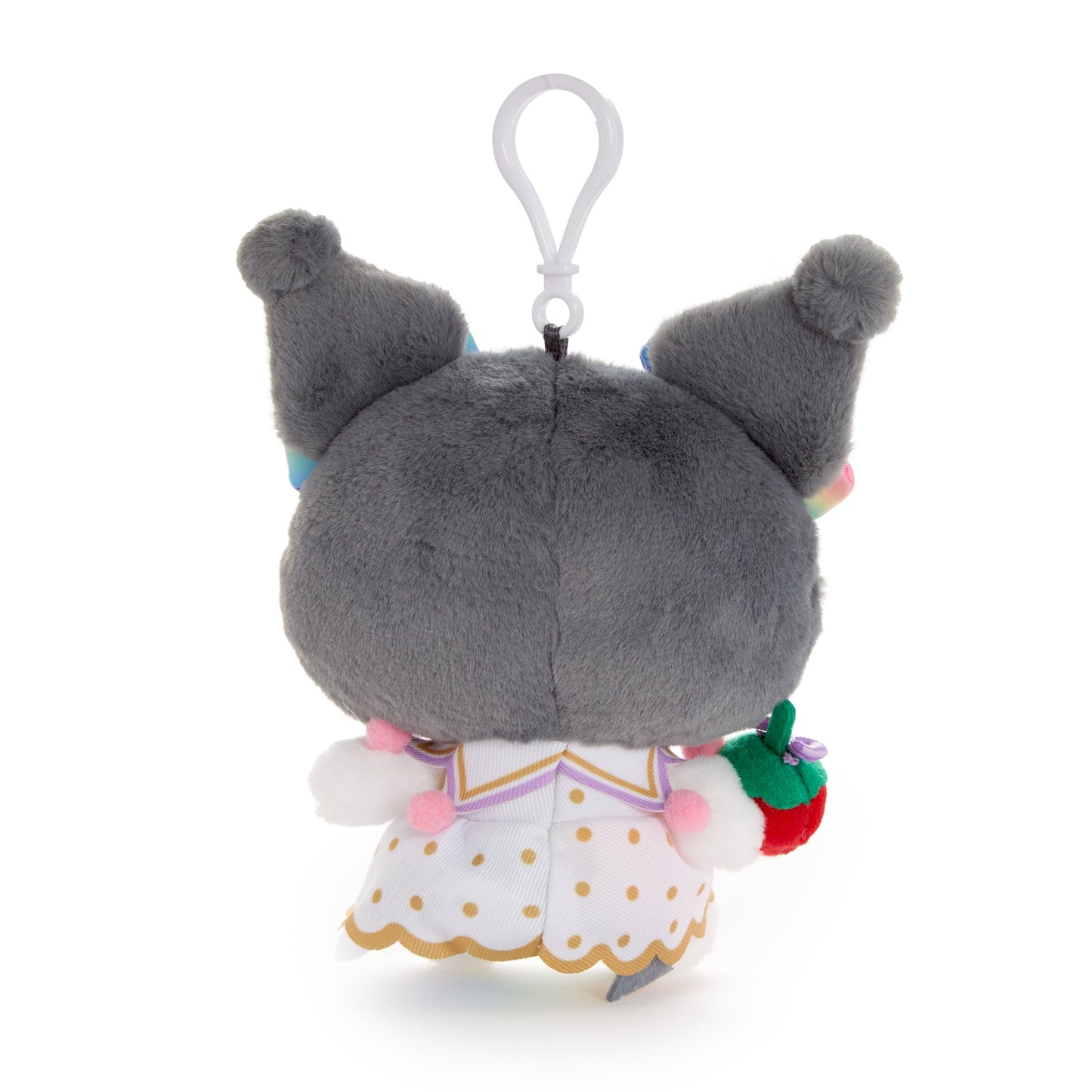 Kuromi Plush Mascot Clip (Strawberry Rainbow Series)