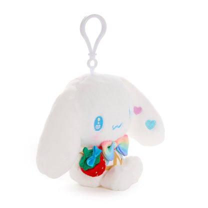 Cinnamoroll Plush Mascot Clip (Strawberry Rainbow Series)