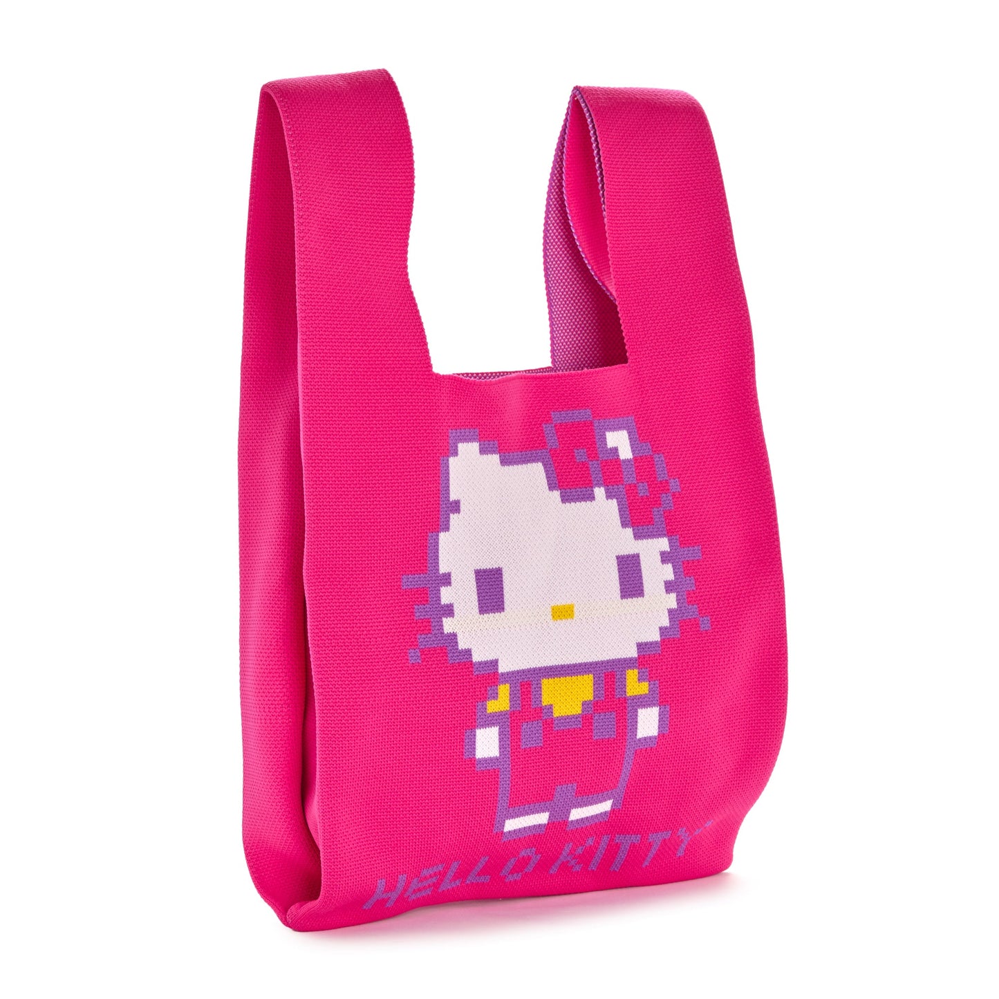 Hello Kitty Pink Knit Shopper Bag (Retro Pixel Series)