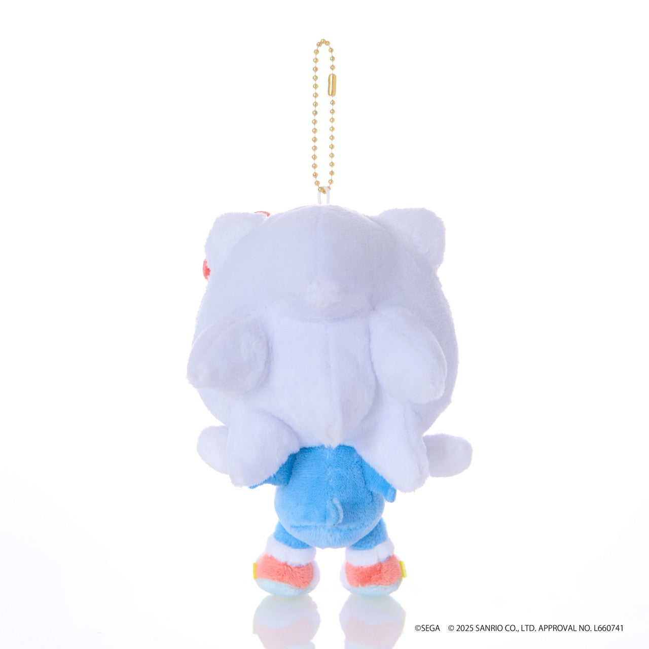 SONIC & FRIENDS x Hello Kitty and Friends Plush Mascot Keychain (Sonic x Hello Kitty)