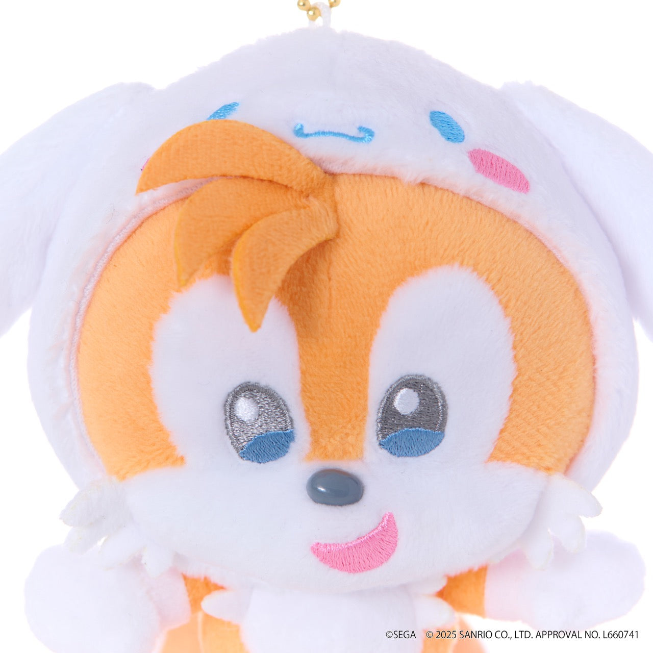 SONIC & FRIENDS x Hello Kitty and Friends Plush Mascot Keychain (Tails x Cinnamoroll)