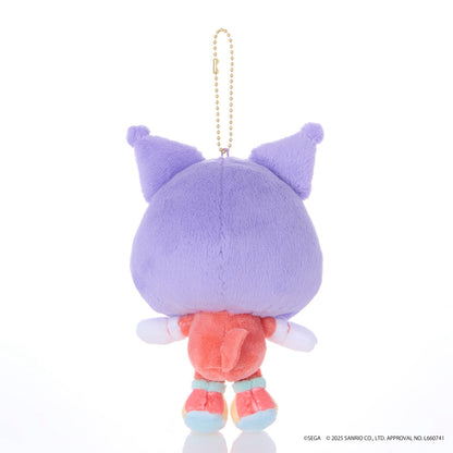 SONIC & FRIENDS x Hello Kitty and Friends Plush Mascot Keychain (Knuckles x Kuromi)