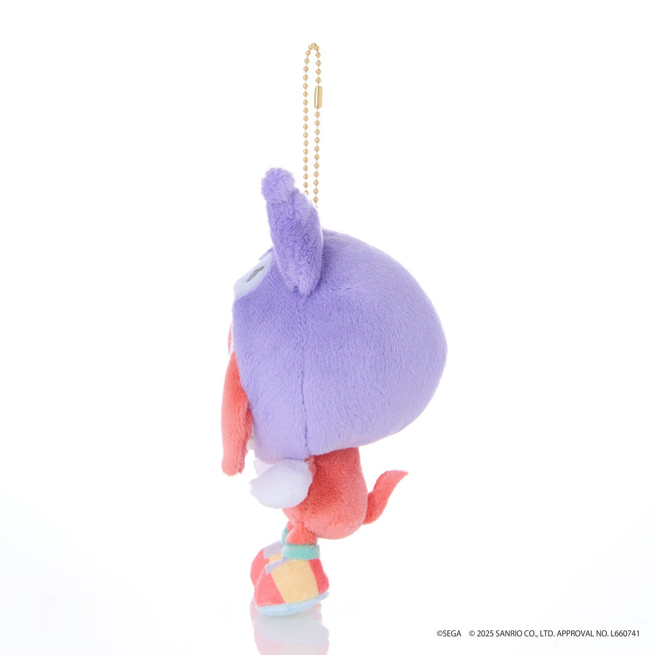 SONIC & FRIENDS x Hello Kitty and Friends Plush Mascot Keychain (Knuckles x Kuromi)