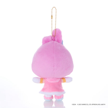 SONIC & FRIENDS x Hello Kitty and Friends Plush Mascot Keychain (Amy x My Melody)