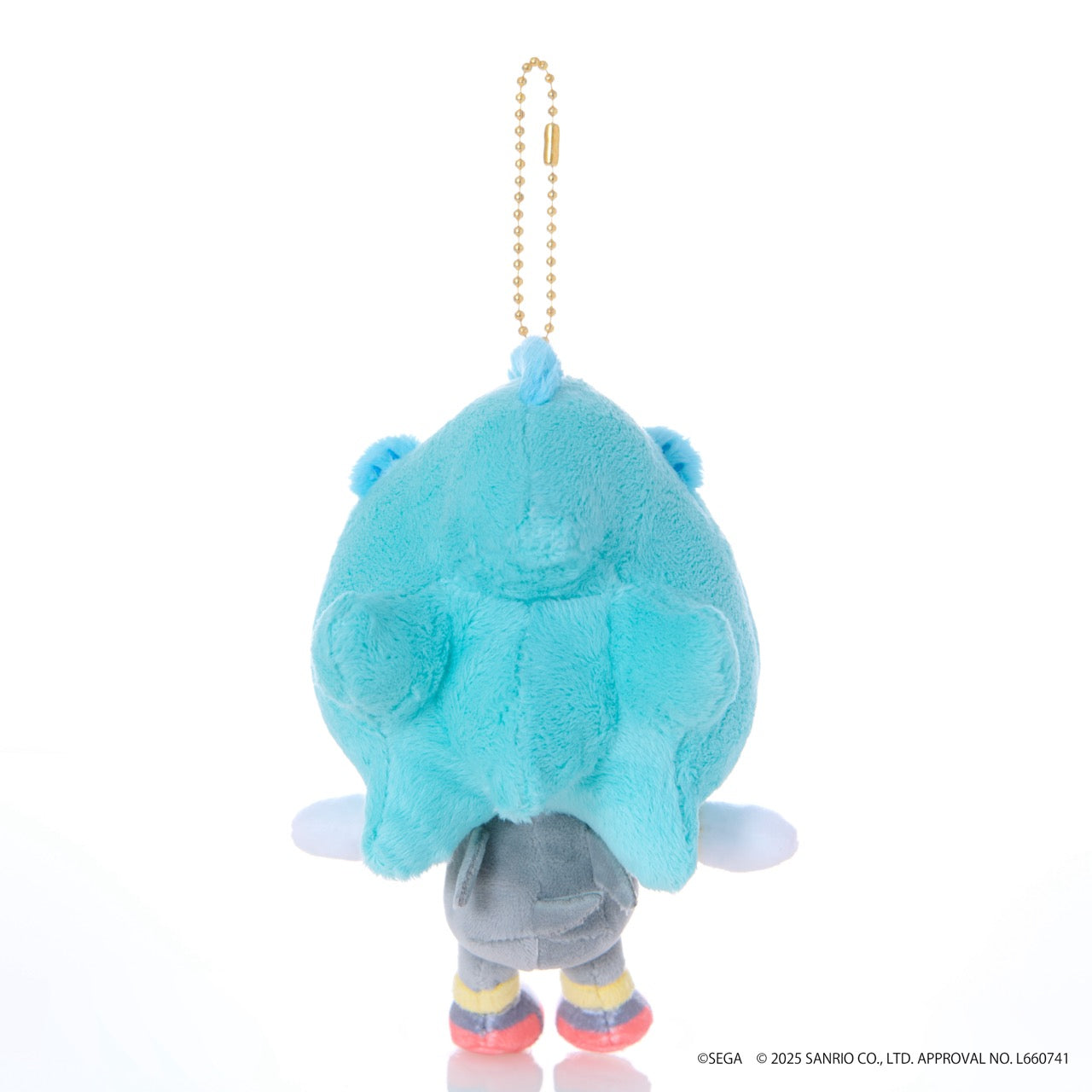 SONIC & FRIENDS x Hello Kitty and Friends Plush Mascot Keychain (Shadow x Hangyodon)