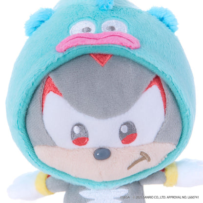 SONIC & FRIENDS x Hello Kitty and Friends Plush Mascot Keychain (Shadow x Hangyodon)