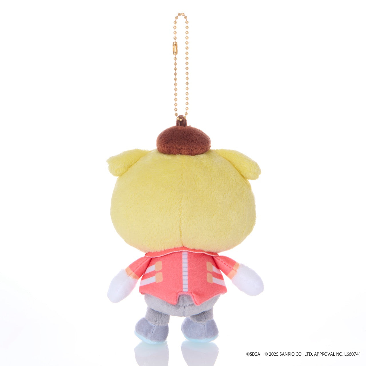 SONIC & FRIENDS x Hello Kitty and Friends Plush Mascot Keychain (Dr. Eggman x Pompompurin)