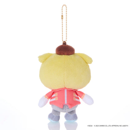 SONIC & FRIENDS x Hello Kitty and Friends Plush Mascot Keychain (Dr. Eggman x Pompompurin)