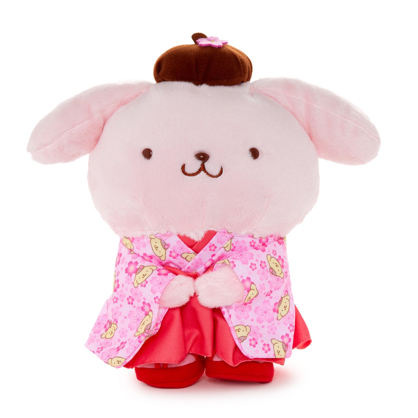Pompompurin 10” Pink Standing Plush (Spring Kimono Series)
