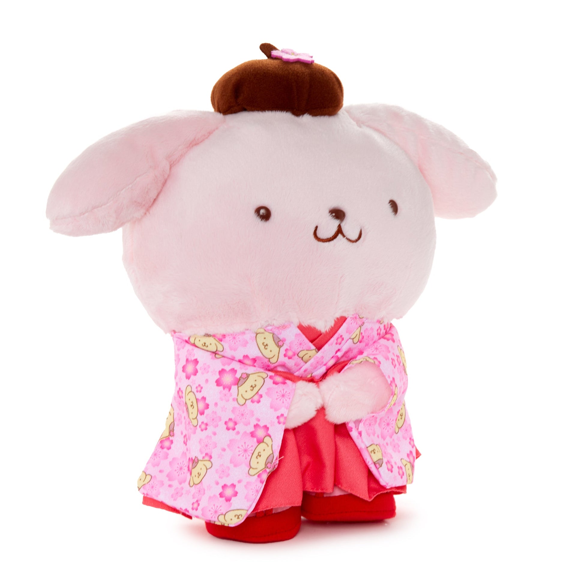 Pompompurin 10” Pink Standing Plush (Spring Kimono Series)