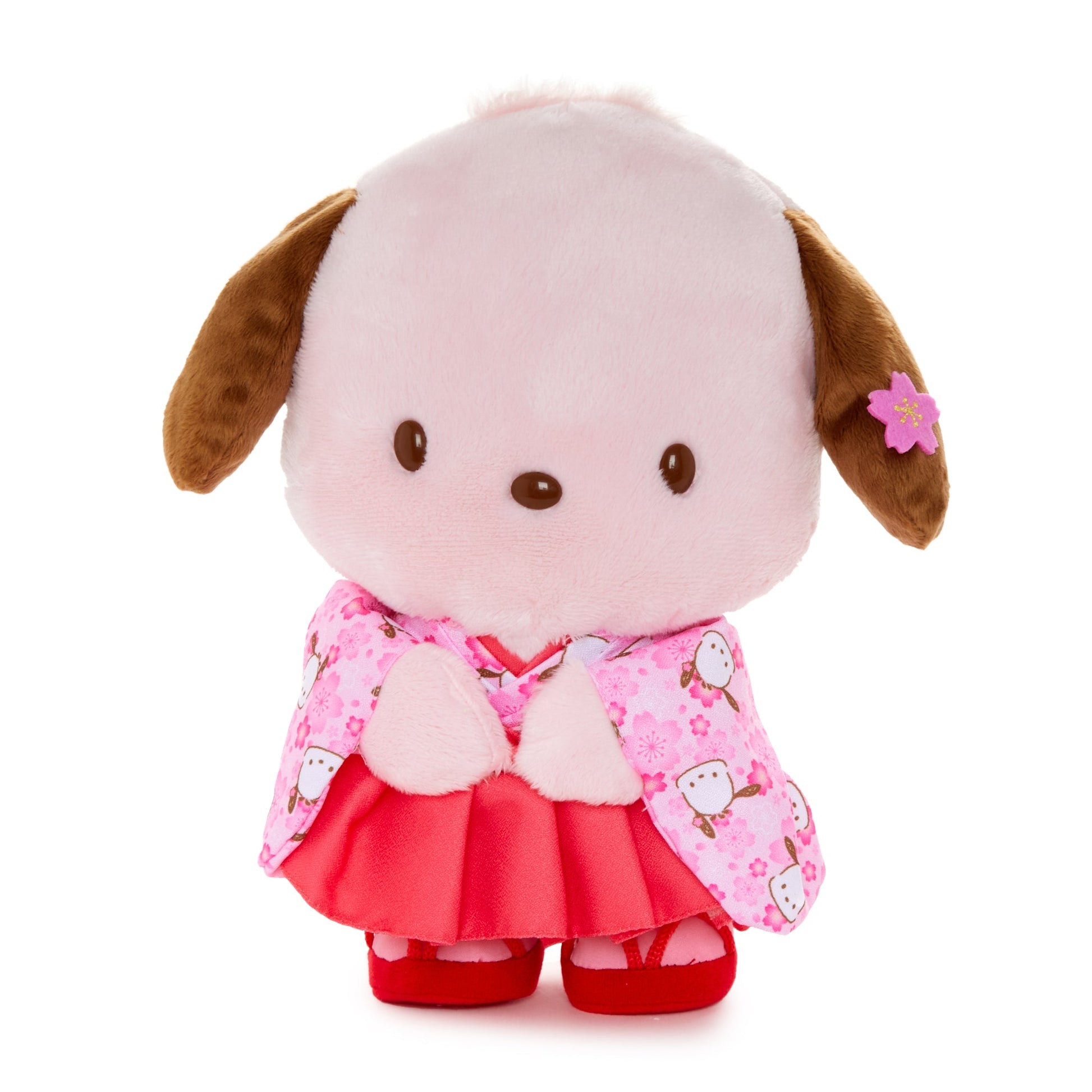 Pochacco 10” Pink Standing Plush (Spring Kimono Series)