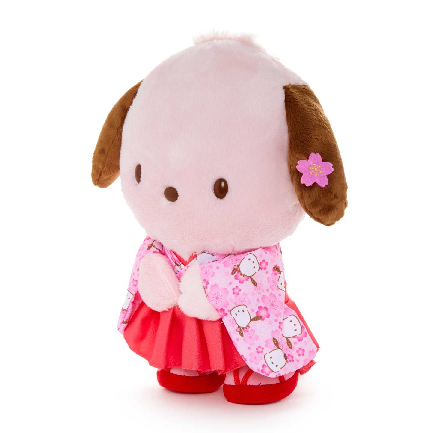 Pochacco 10” Pink Standing Plush (Spring Kimono Series)