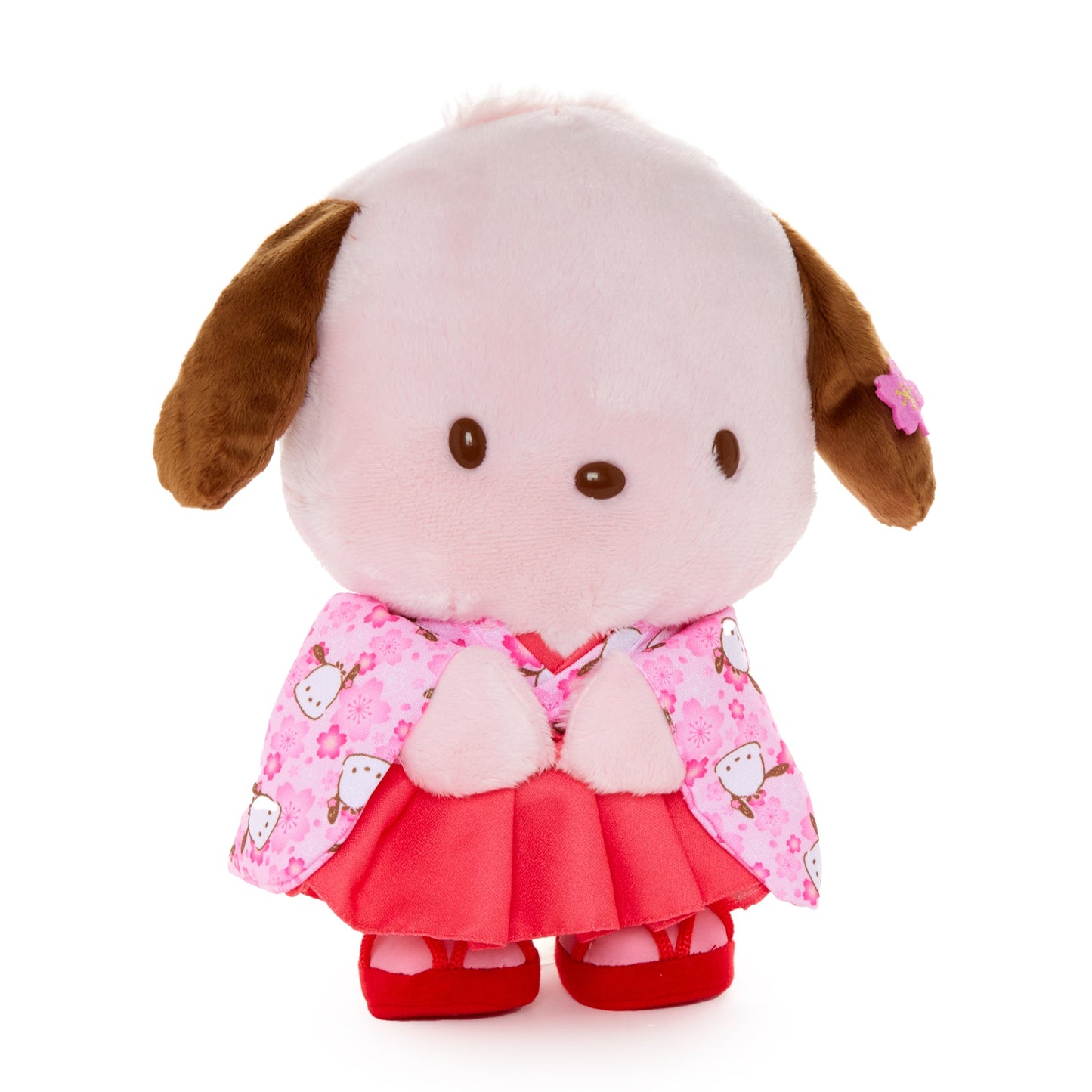 Pochacco 10” Pink Standing Plush (Spring Kimono Series)