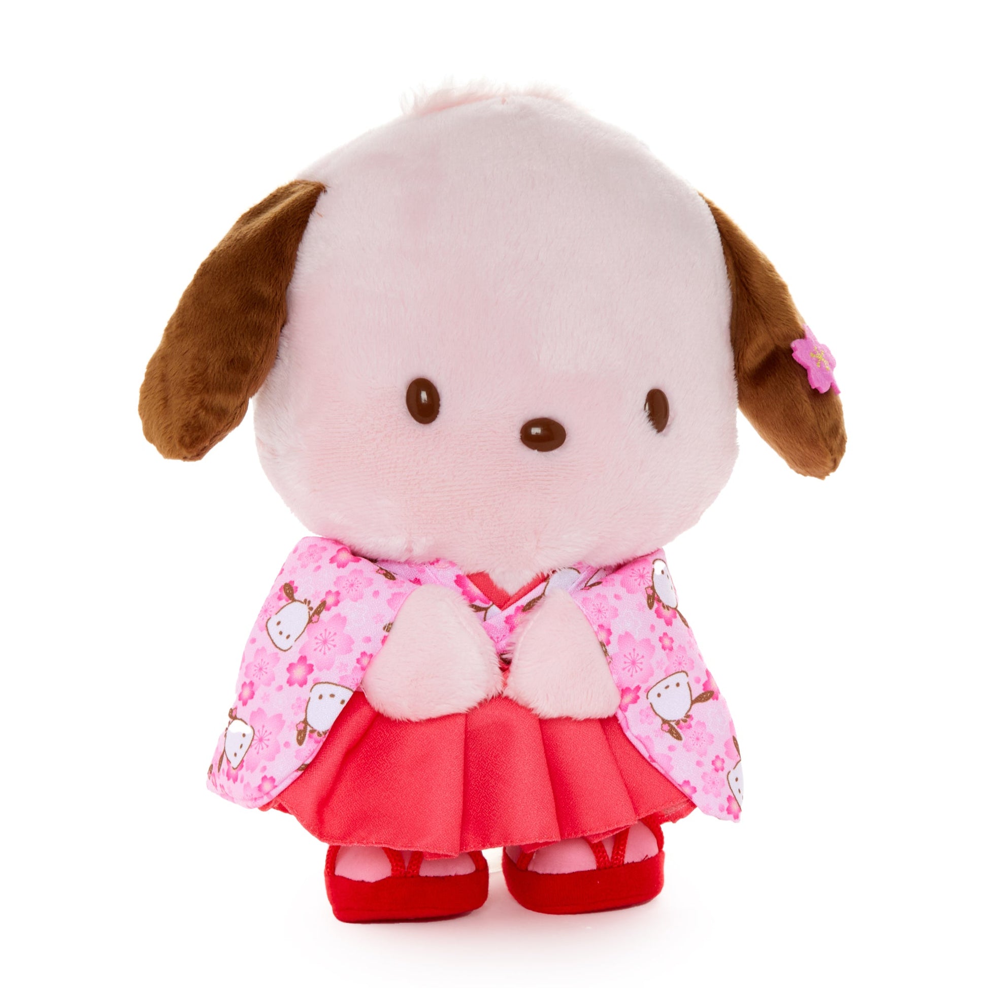 Pochacco 10” Pink Standing Plush (Spring Kimono Series)