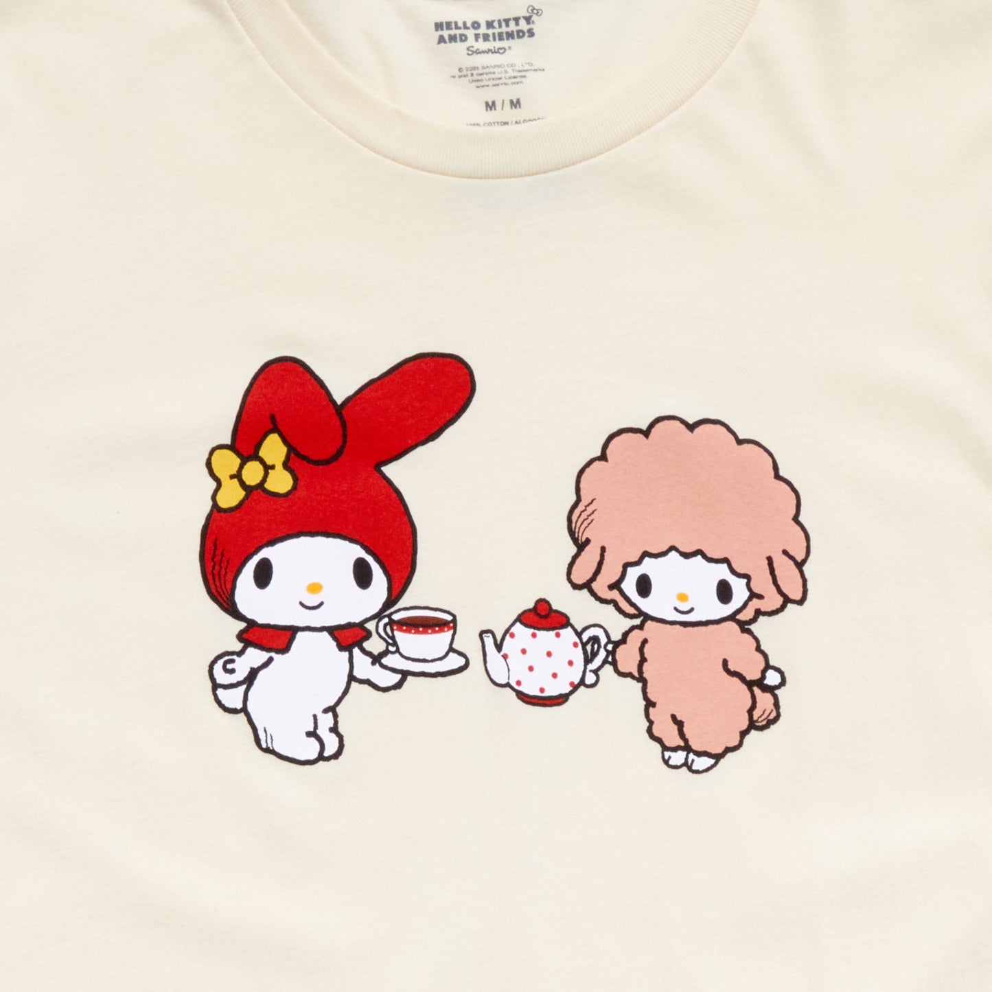 My Melody & My Sweet Piano Adult Tea Time Cheers Tee (Ivory)